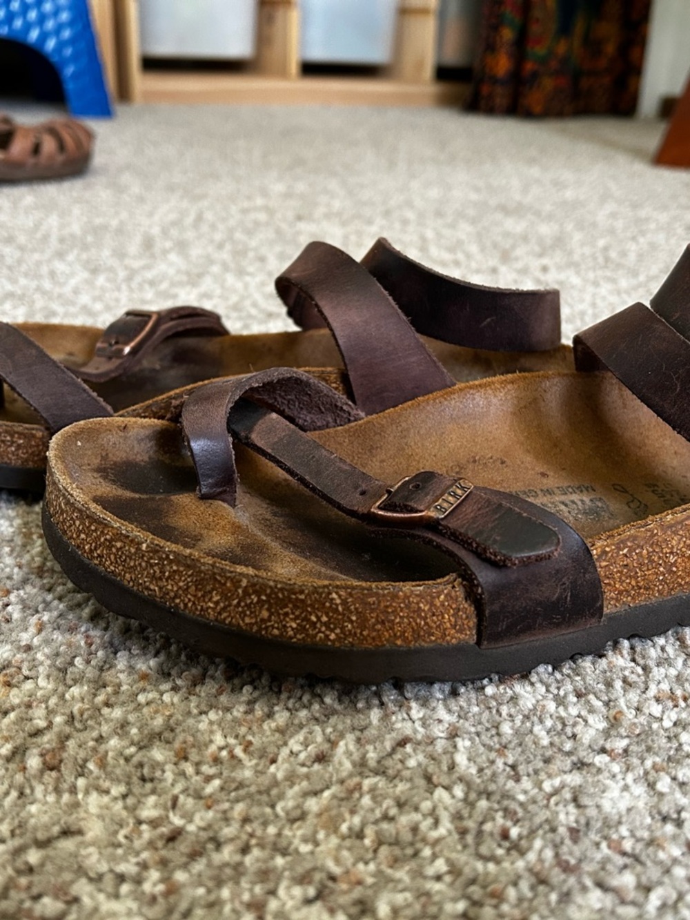 Birkenstock Yara Women's Brown Leather Strappy Sandals - Picture 2 of 6